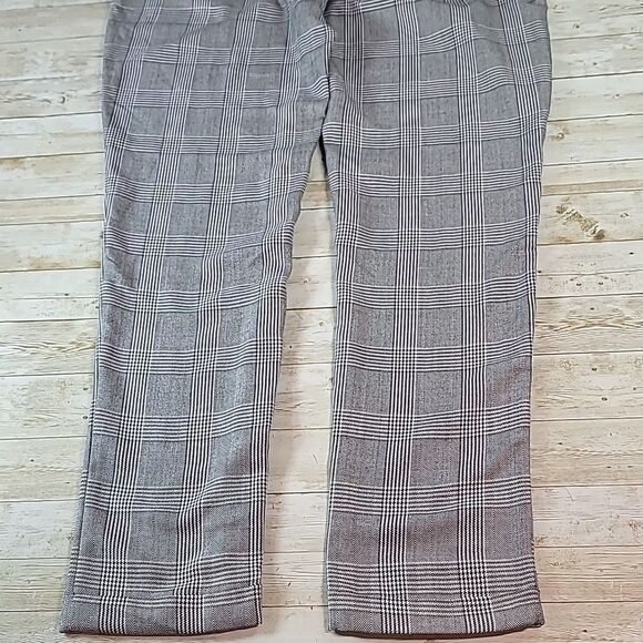 NEW NWT Charlie Paige Women's Pull-On Elastic Drawstring Waist Plaid Pants Sm Lg - Picture 6 of 11